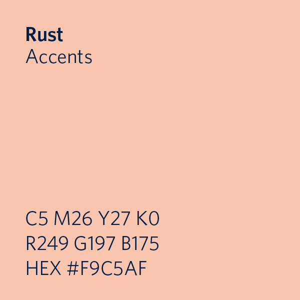 Rust Accents swatch HEX #F9C5AF