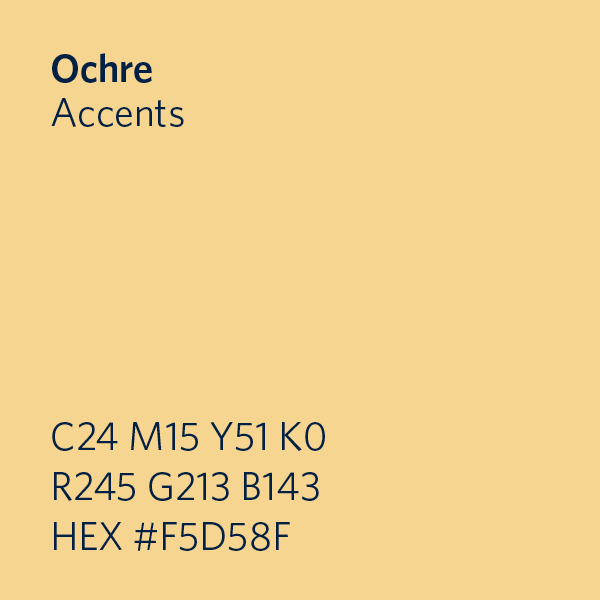Ochre Accents swatch HEX #F5D58F