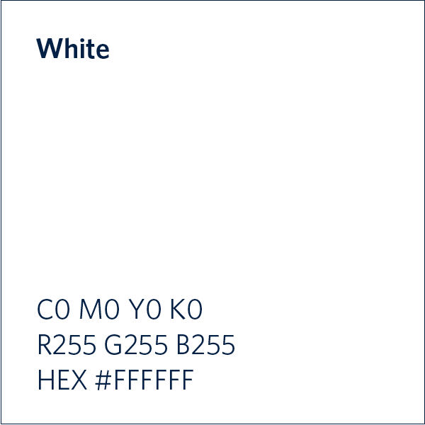 White Swatch HEX#FFFFFF