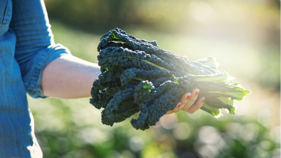 Student attends a climate friendly food event